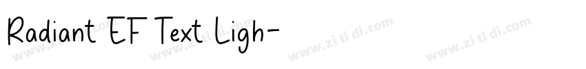 Radiant EF Text Ligh字体转换